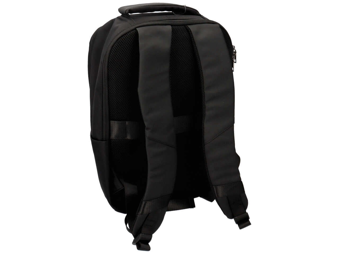 Zaino da uomo nero in simil pelle e tessuto 40x27x14 cm - Solo Soprani