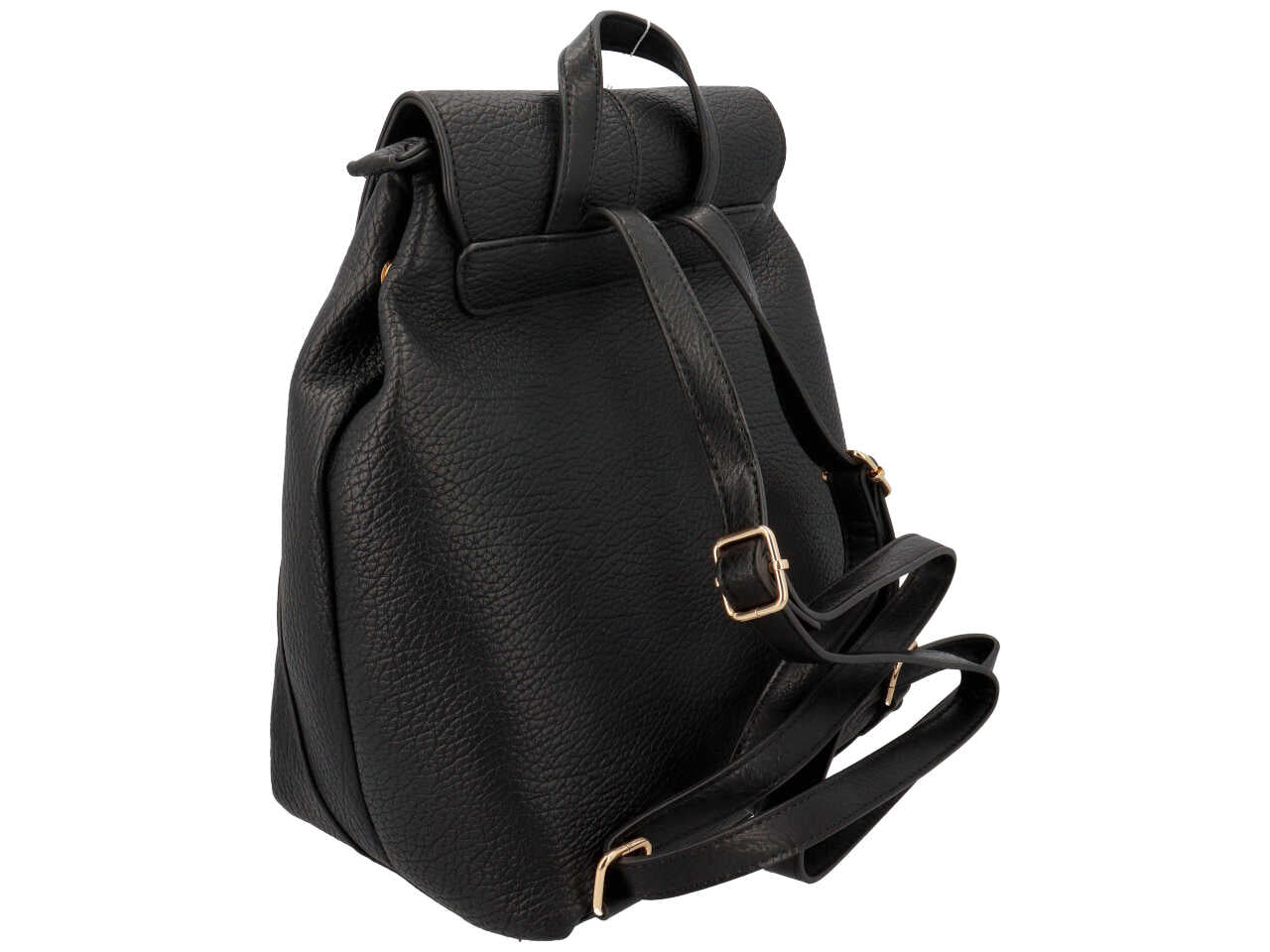 Zaino Cotton Belt da donna nera in simil pelle 32x34 cm Cotton Belt