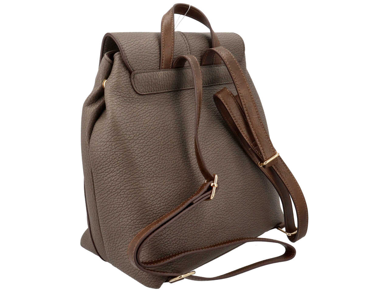 Zaino Cotton Belt da donna tortora in simil pelle 32x34 cm Cotton Belt