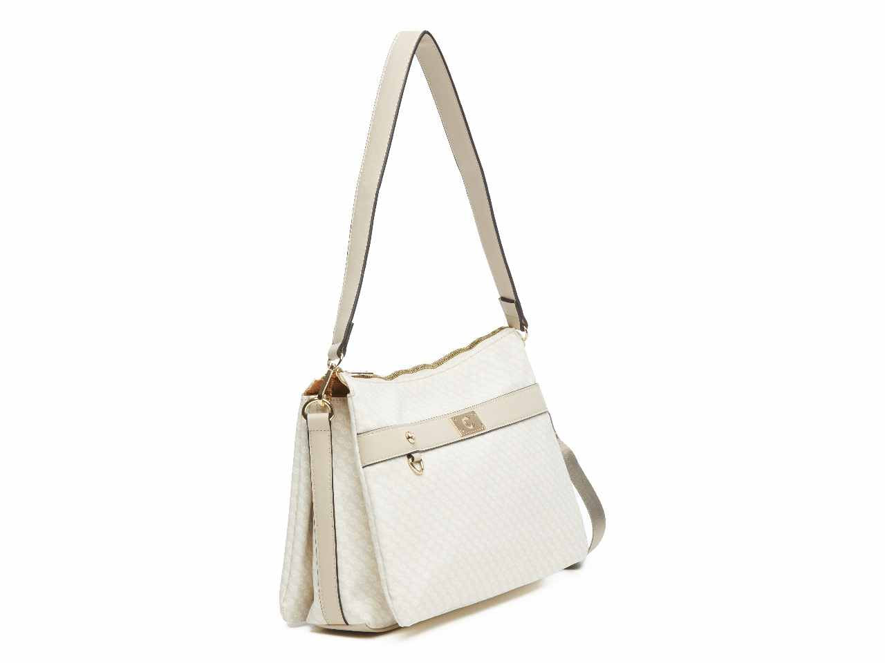 Borsa da donna angie collection tracolla a spalla colore beige chiaro composizione: 100% pelle sintetica