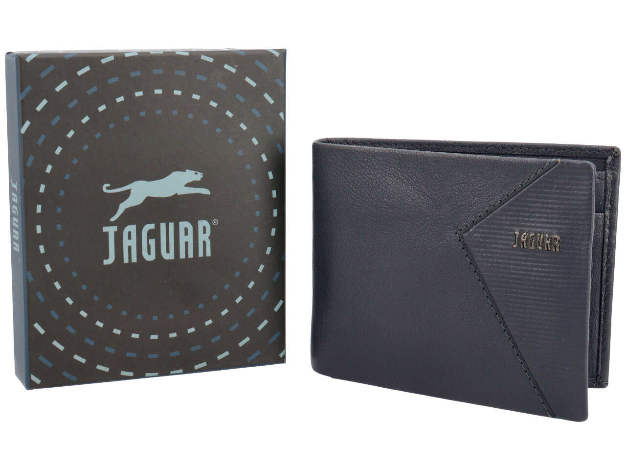 Portafoglio jaguar blu notte