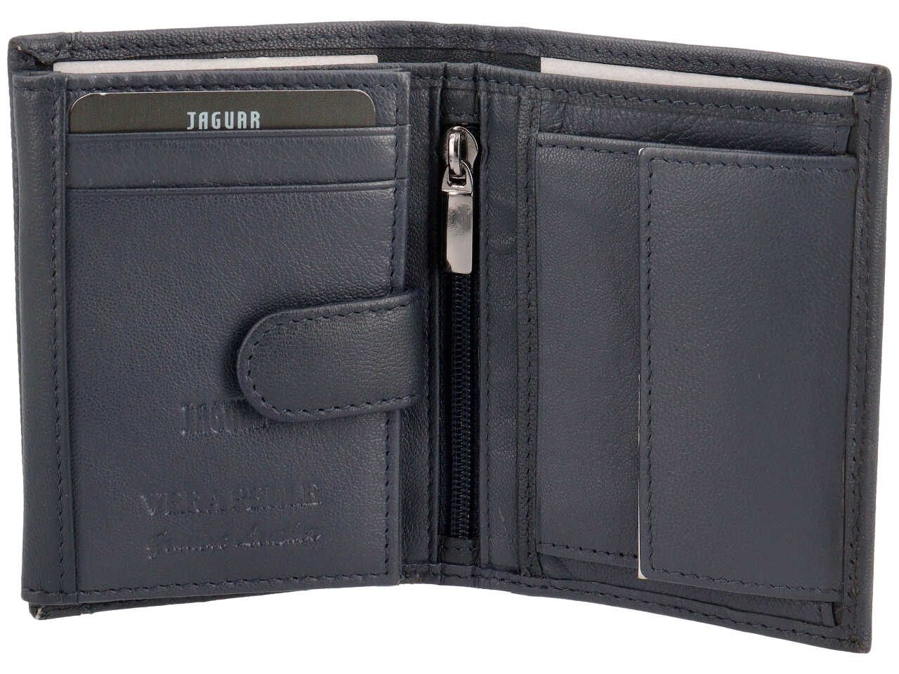 Portafoglio jaguar blu notte