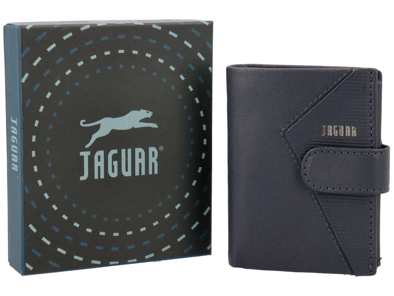 Portafoglio jaguar blu notte