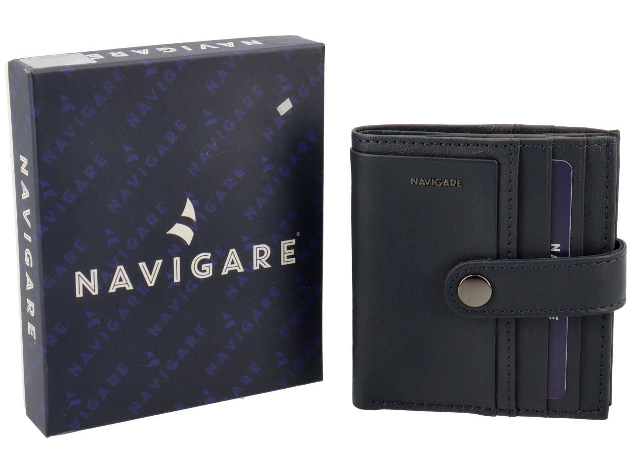 Portafoglio uomo navigare blu notte