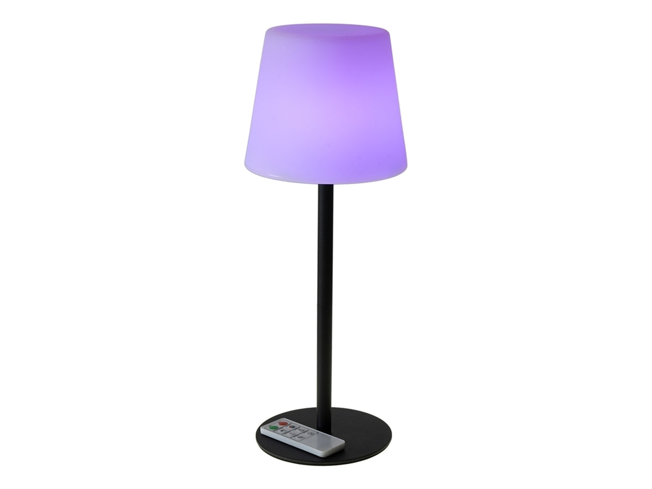 Lampada ricaricabile h.40cm rgb nera anche per uso esterno