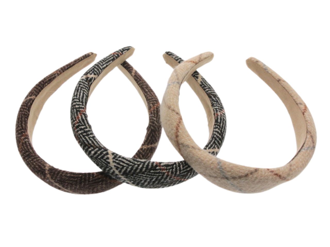 Cerchietto ondulato trapunta