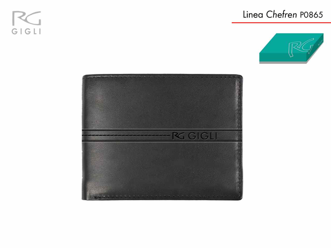 Romeo gigli portafogli per uomo piccolo nero