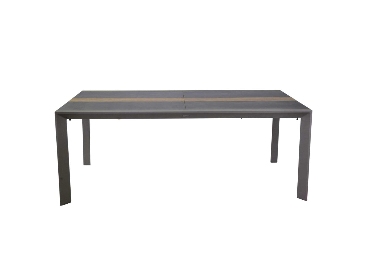 Tavolo alluminio allungabile riverside tortora hpl 200/300,5x104xh.76cm