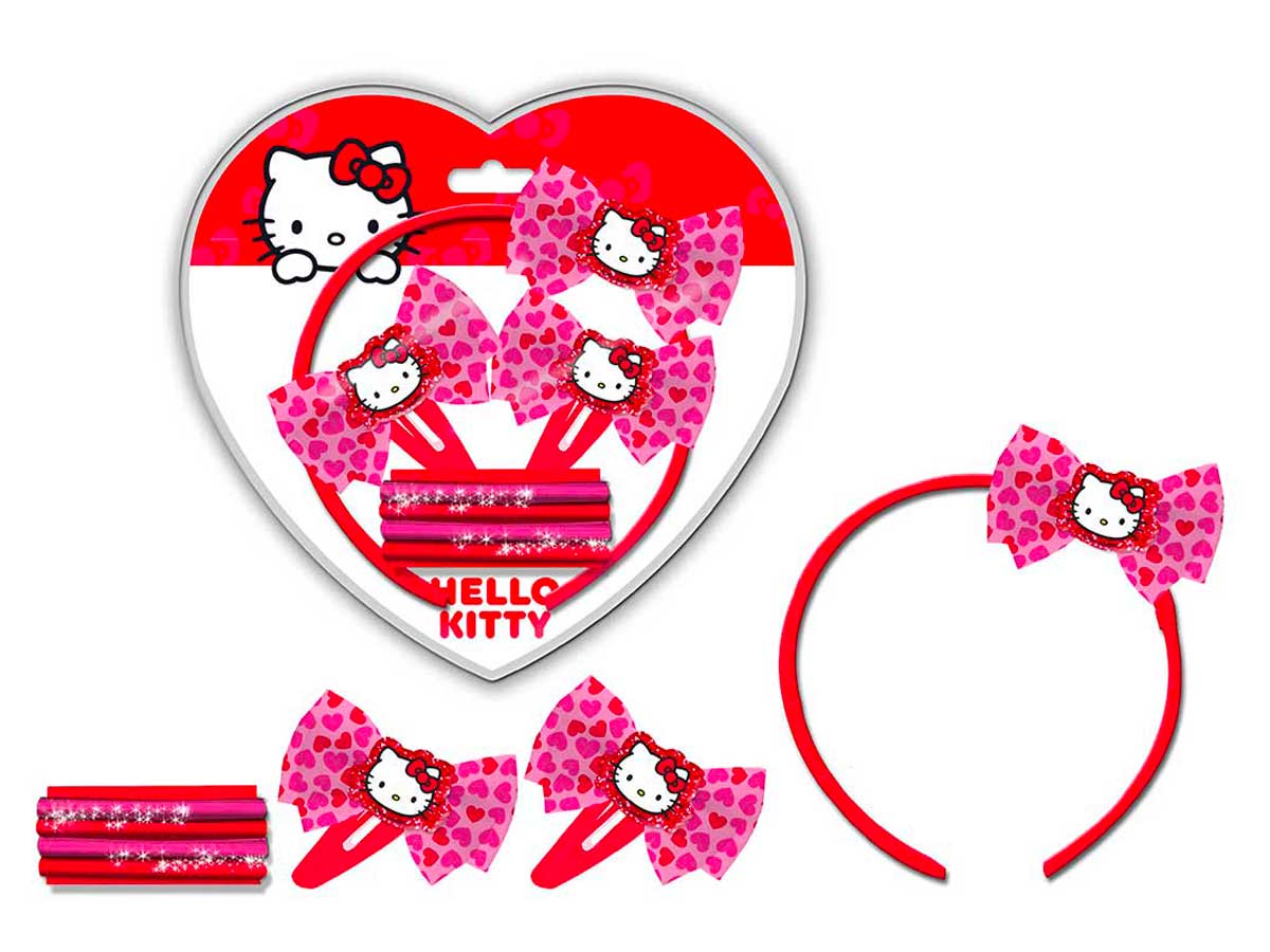 Hello kitty set accessori capelli