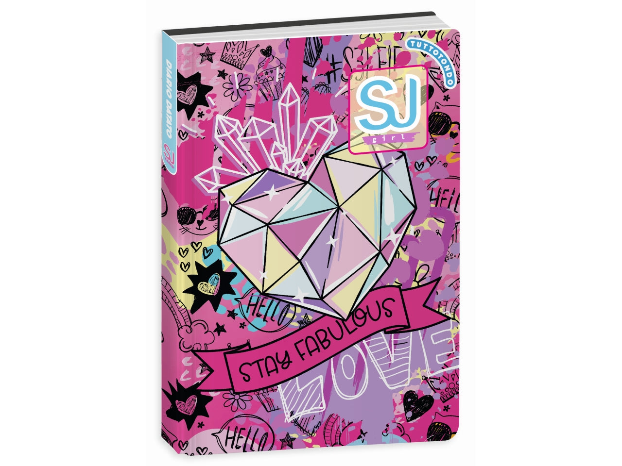 Diario 10 Mesi SJ Gang Boy - Multicolor, 14x20,6 cm, 352 Pagine | Seven