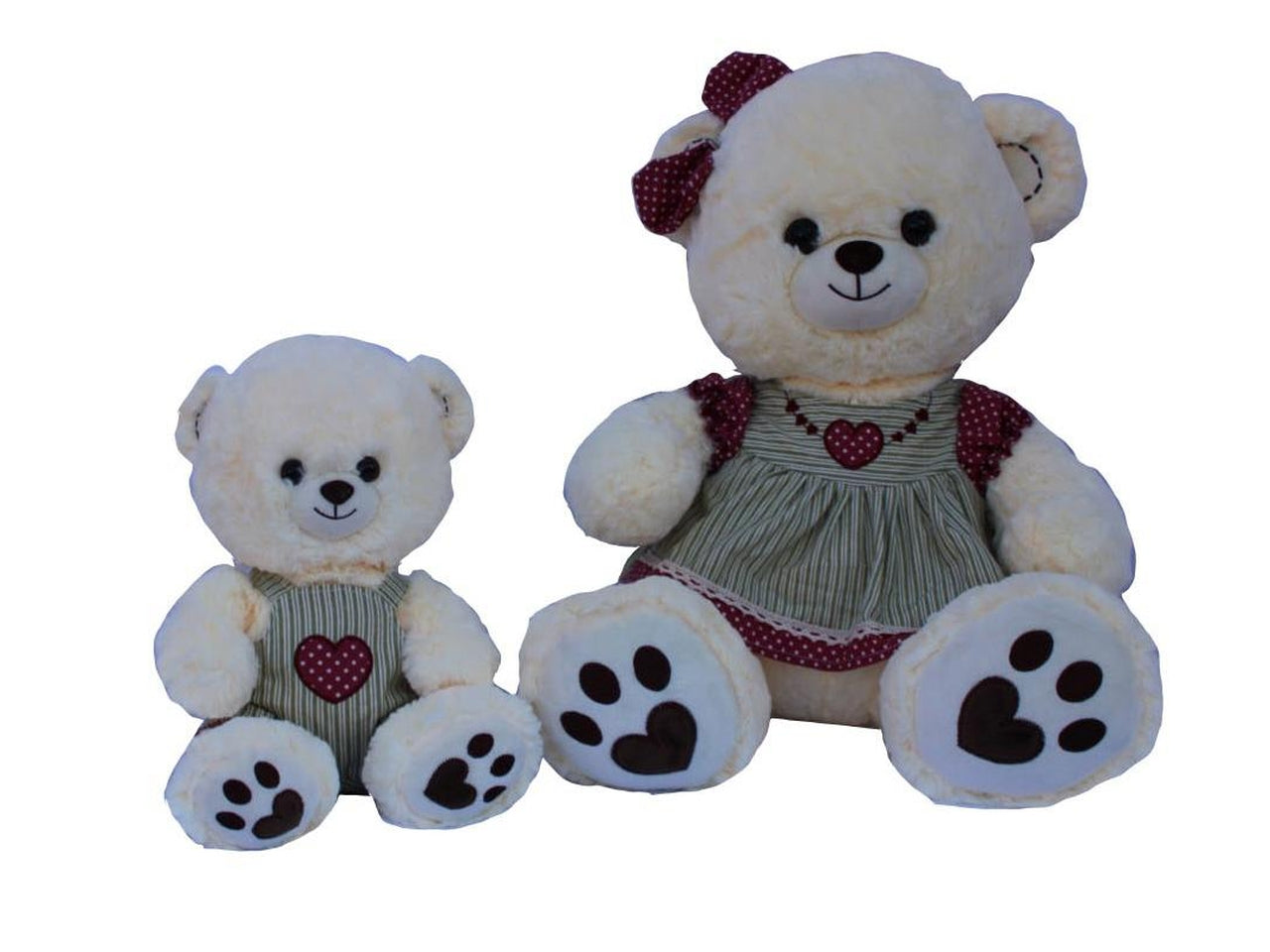 Peluche orsetto con vestito 25cm