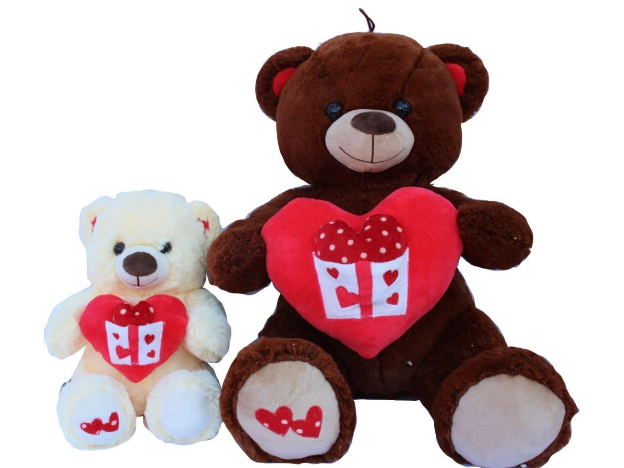 Peluche orso messaggio d'amore 25cm