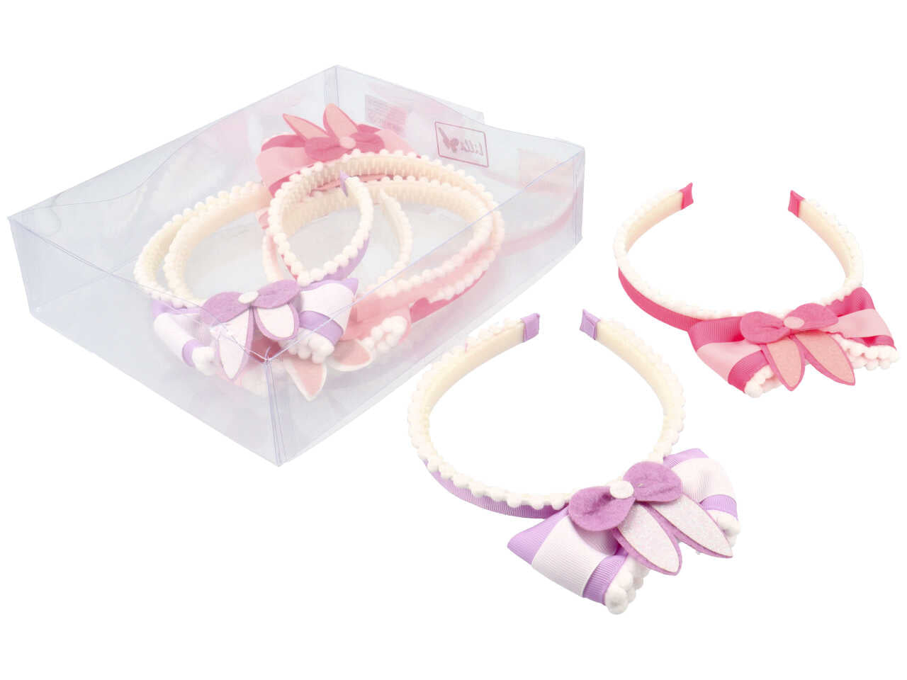 Cerchietto c/fiocco e orecchie ch1025