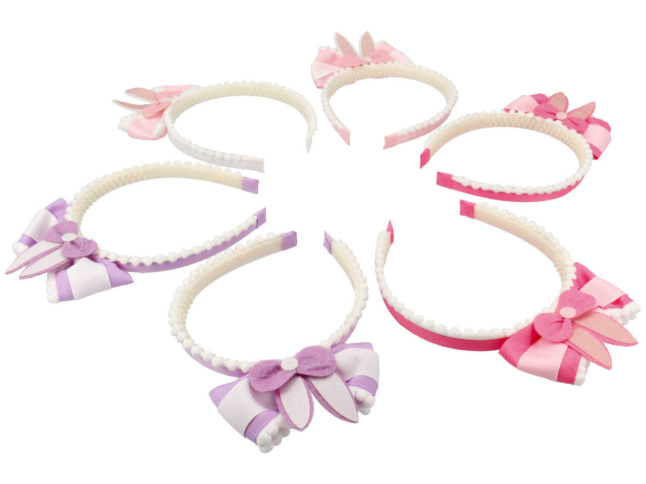 Cerchietto c/fiocco e orecchie ch1025