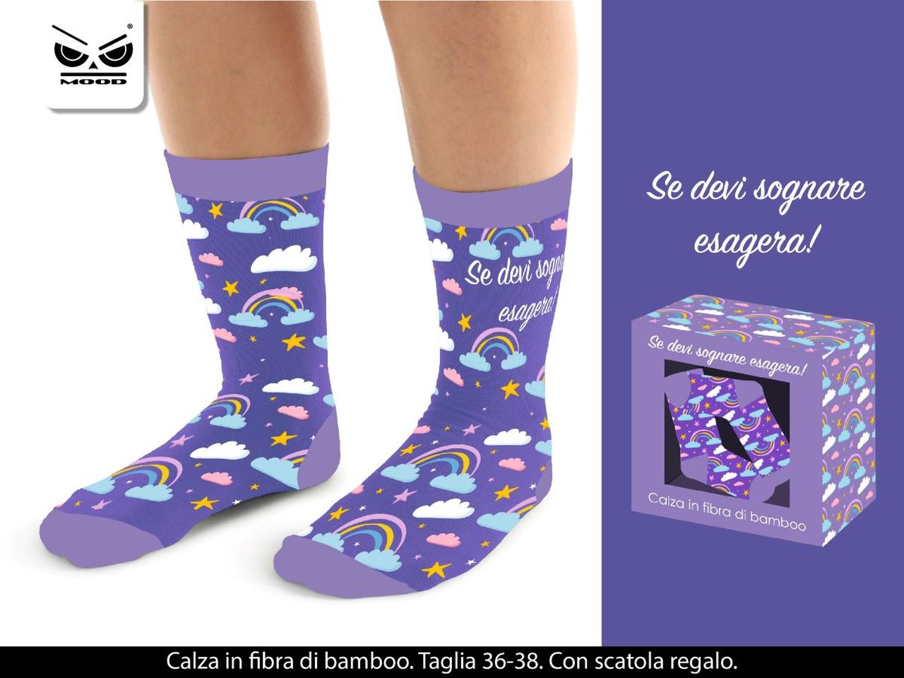 Calza in fibra di bamboo donna taglia 35-38