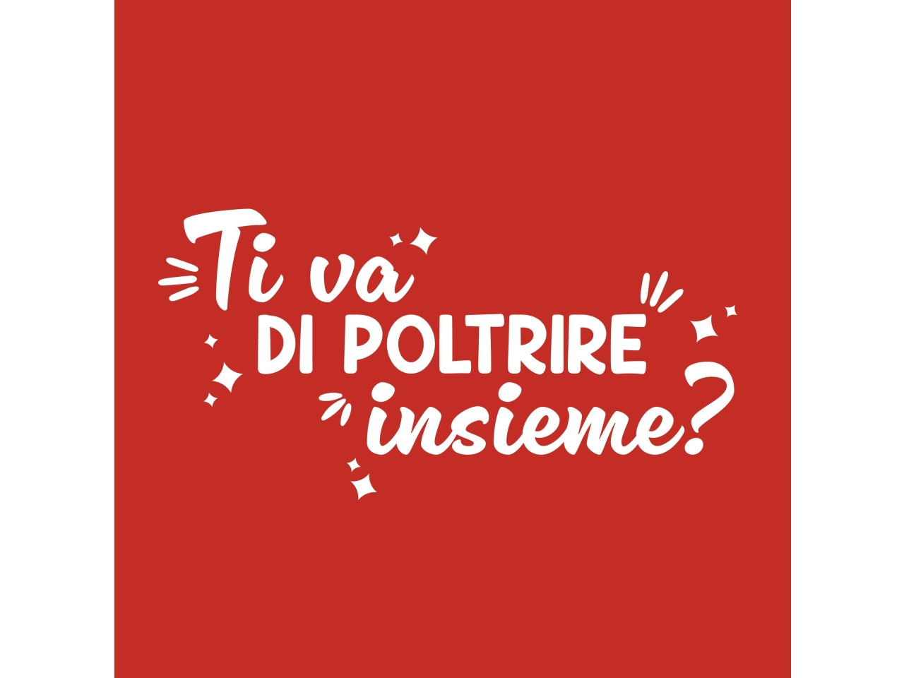 Coperta rossa ti va di poltrire insieme?