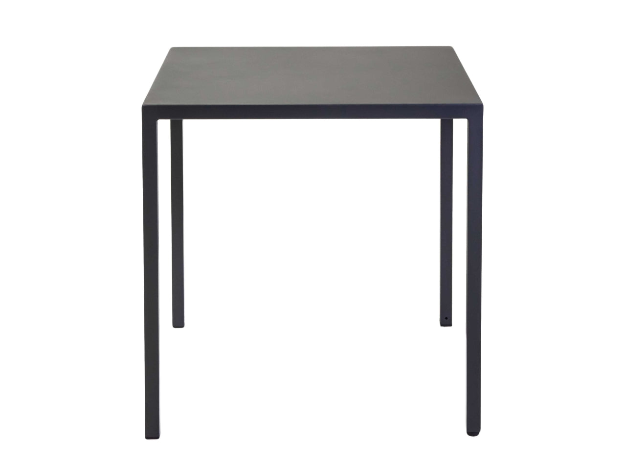 Tavolo in metallo autolivellante new elma colore antracite quadro 70x70xh.75cm