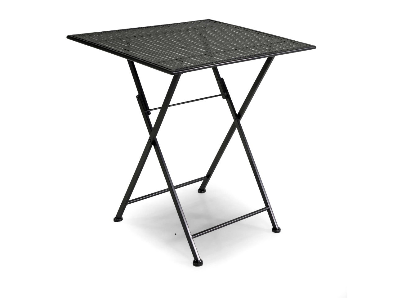 Tavolo in metallo leila colore antracite quadro con 2 sedie 60x60xh.71cm