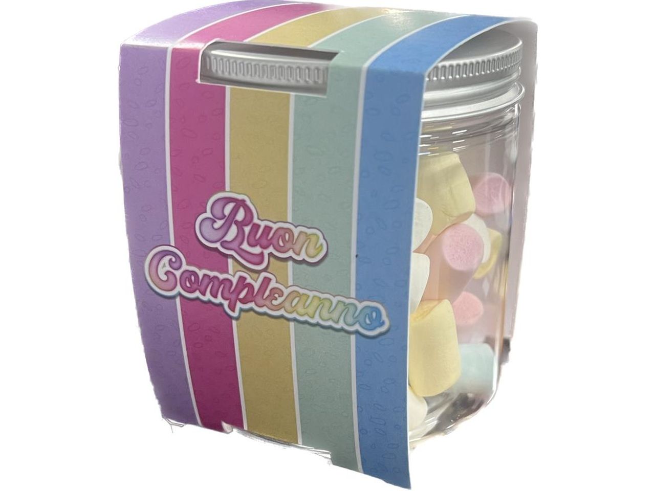 Marshmallow barattolo compleanno 43gr