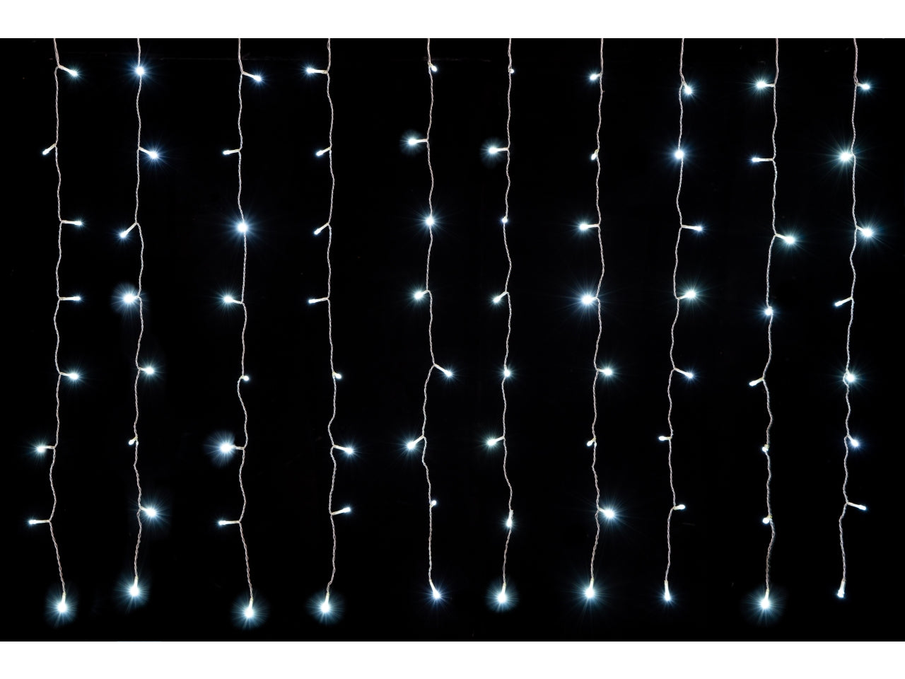 Tenda di luci da 1200 led flash per uso esterno 2x6mt - bianco freddo