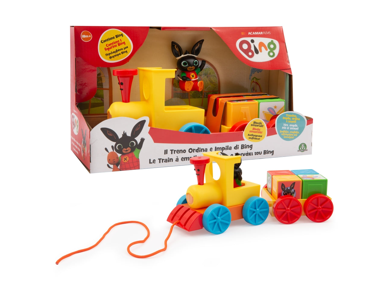 Bing treno ordina e impila - Un set unico che offre un'esperienza di gioco coinvolgente e - Giochi Preziosi