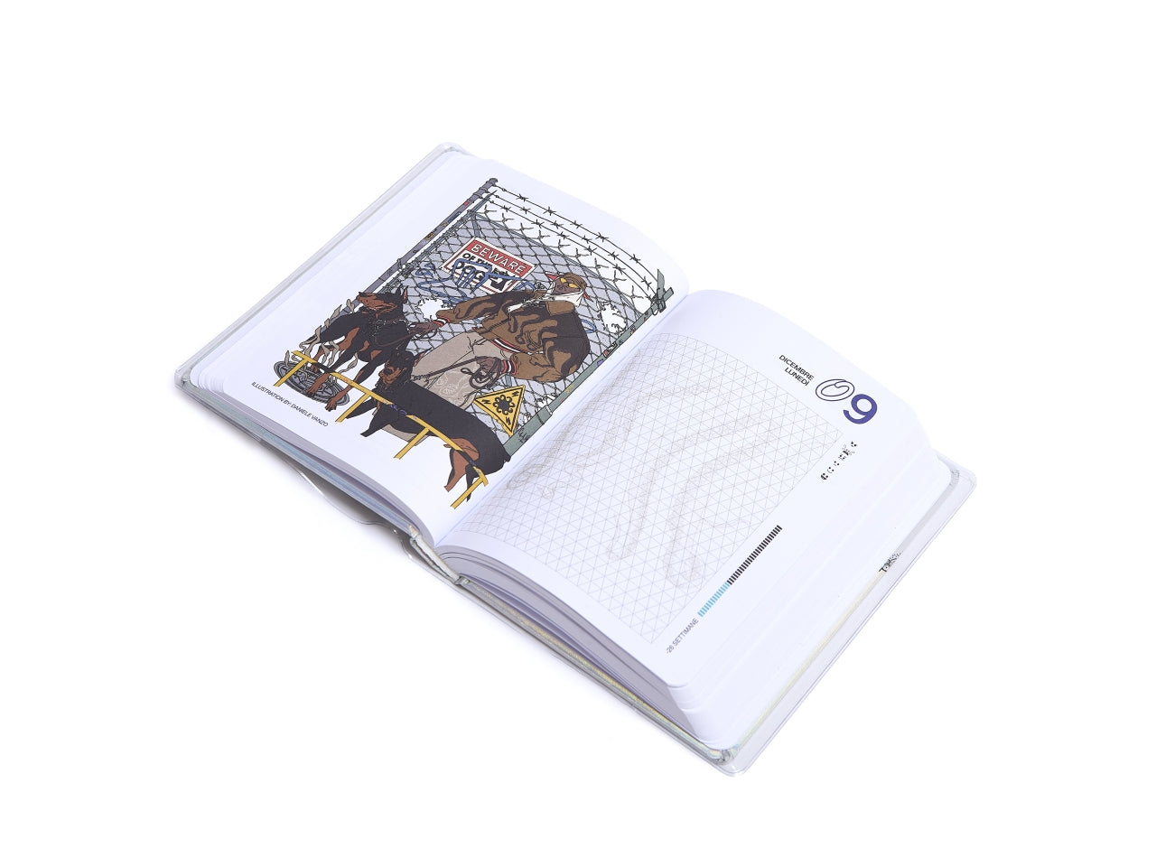 Beyou 24/25 agenda octopus easy nero, multicolor, Made in Italy - Giochi Preziosi