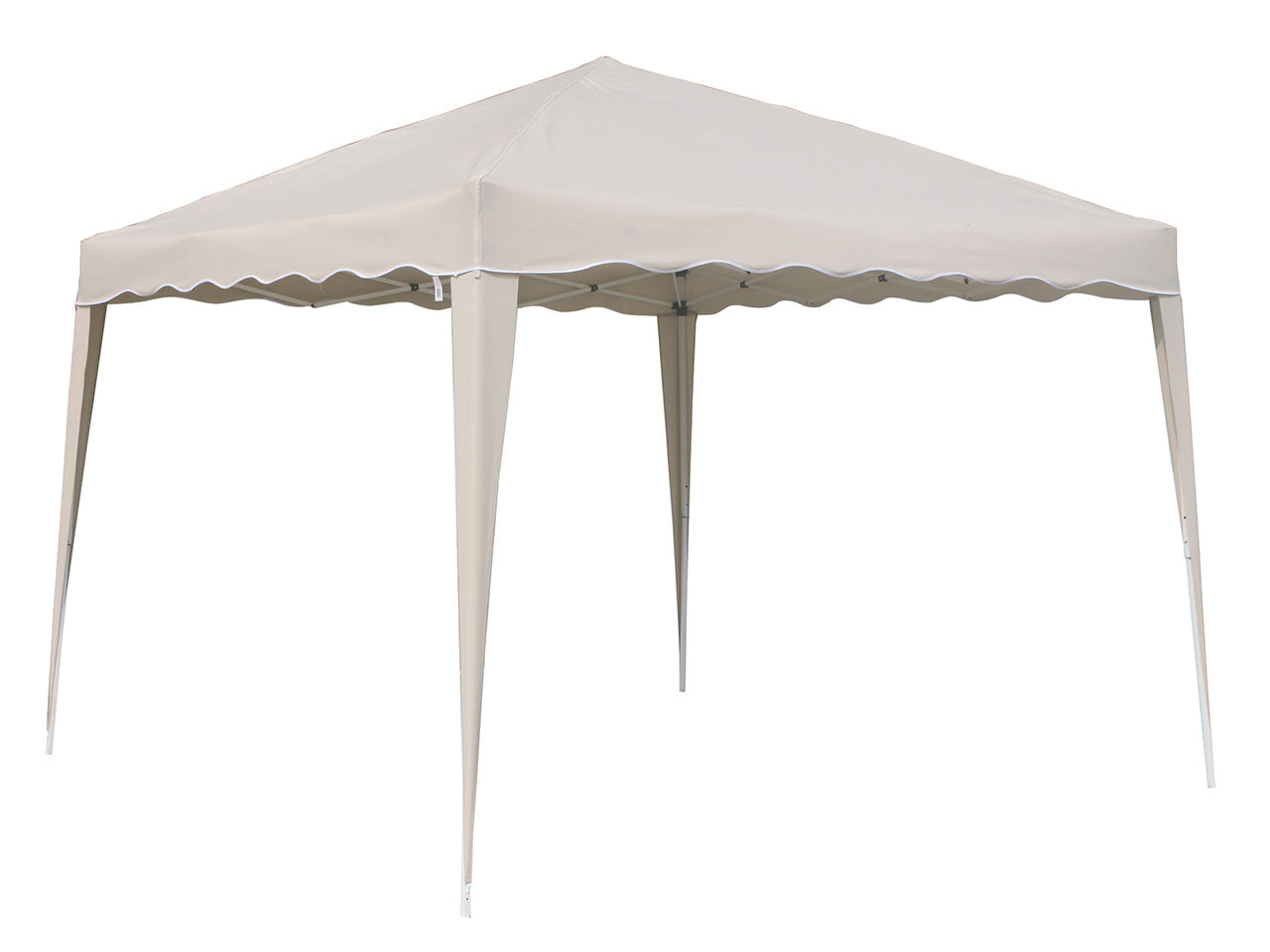 Gazebo pieghevole foldy 3x3xh.2,60cm - tubo in acciaio bianco 25x25mm - con borsa da trasporto - fodera poliestere 140gr