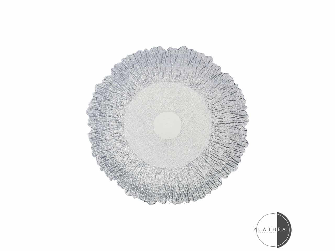 Sottopiatto argento d.33cm in pvc