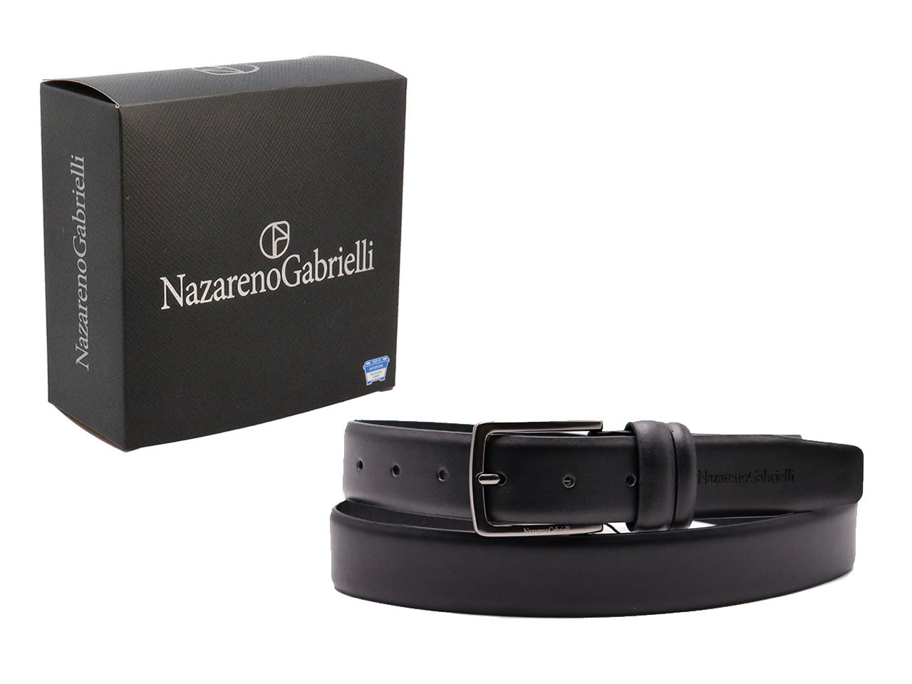 Cintura uomo nazareno gabrielli nero
