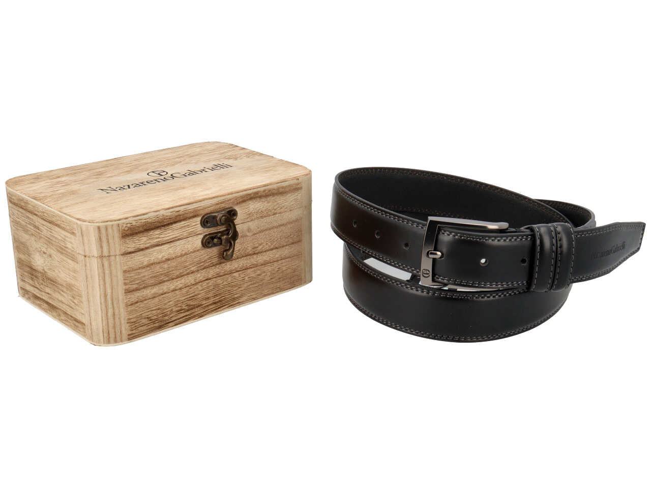 Cintura uomo nazareno gabrielli nero