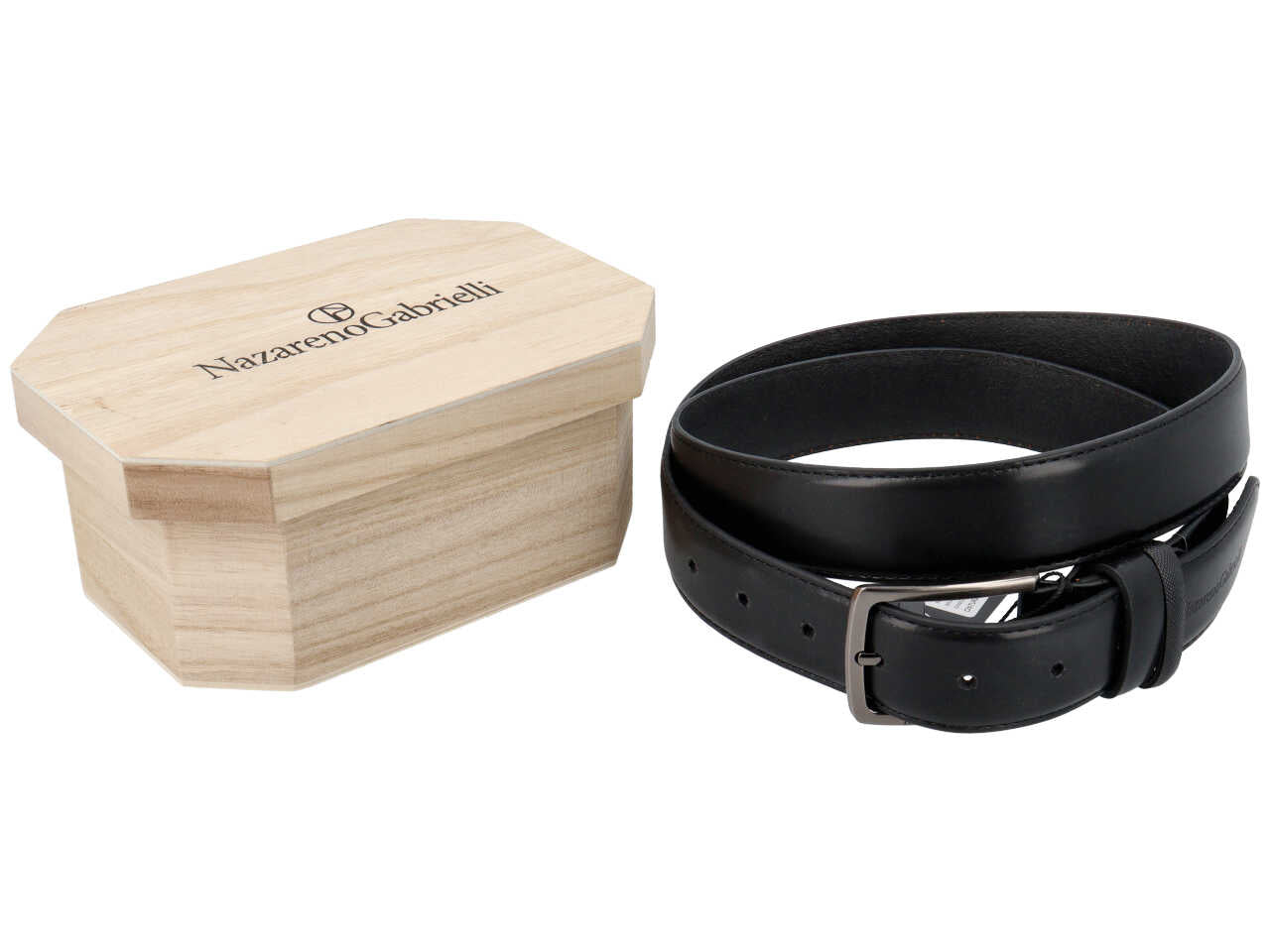 Cintura uomo nazareno gabrielli nero