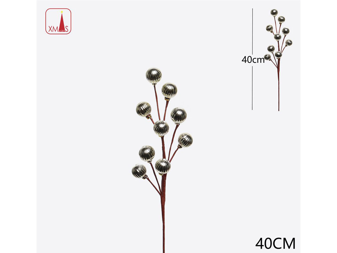 Ramo bacche artificiali 40cm