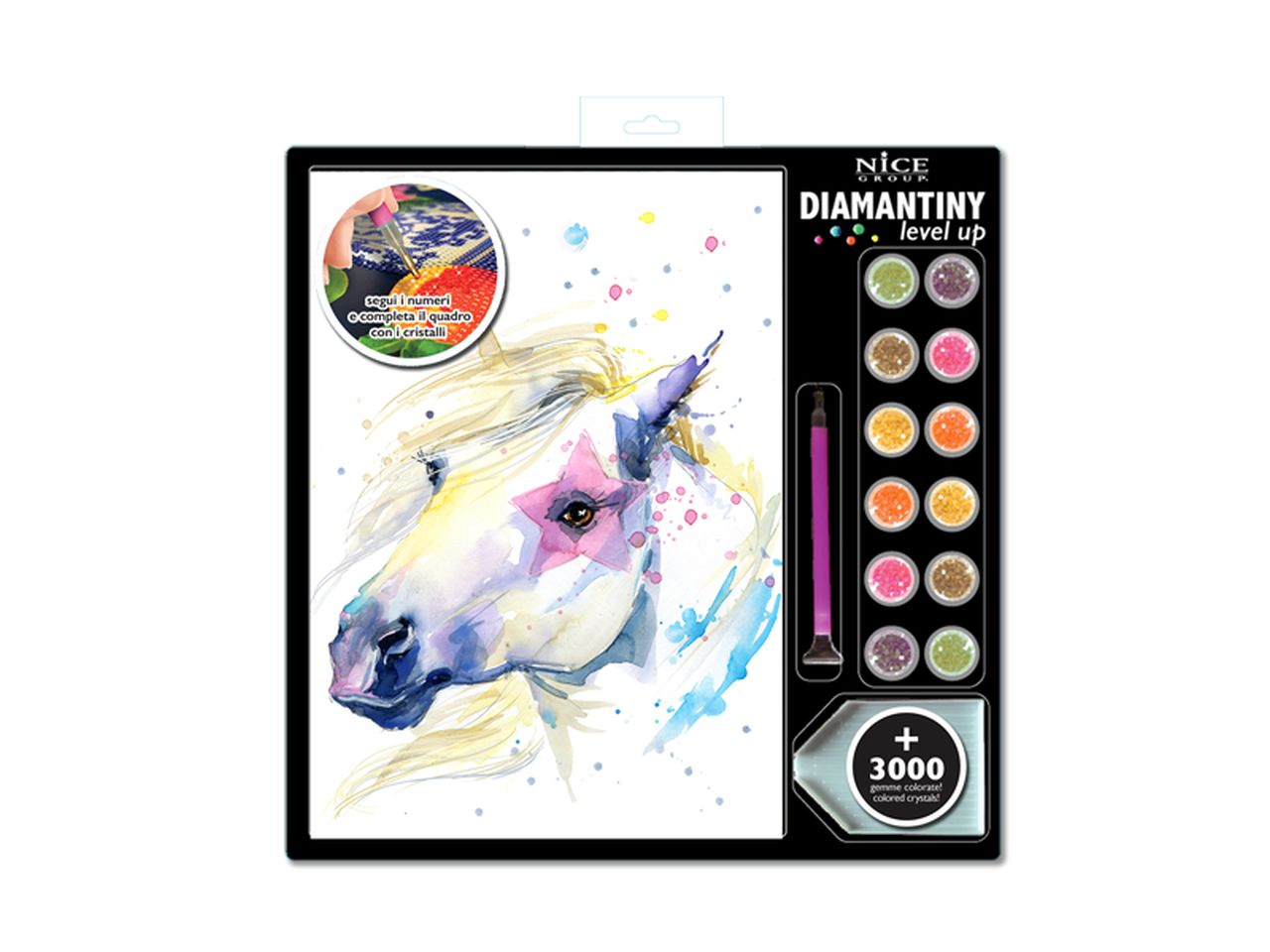 Diamantiny level up aquarell