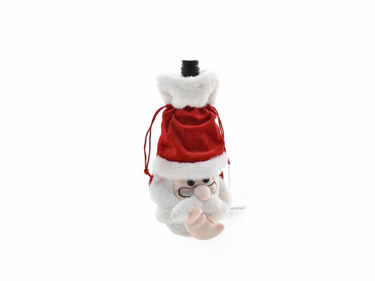 Porta bottiglia babbo natale 35cm rosso