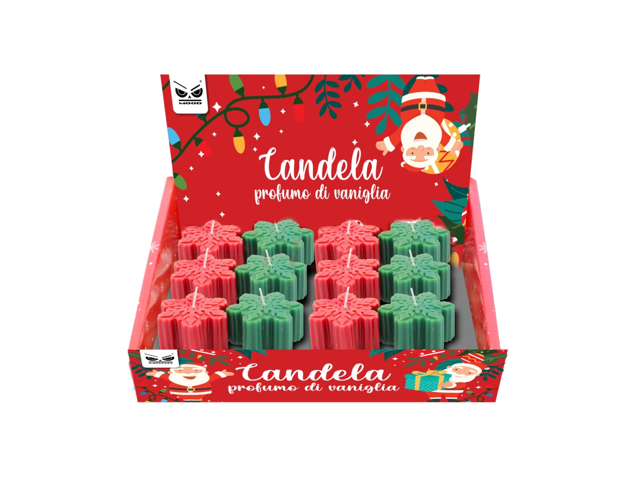 Candela fiocco di neve