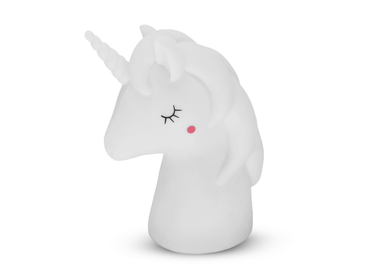 Lampada notte testa unicorno