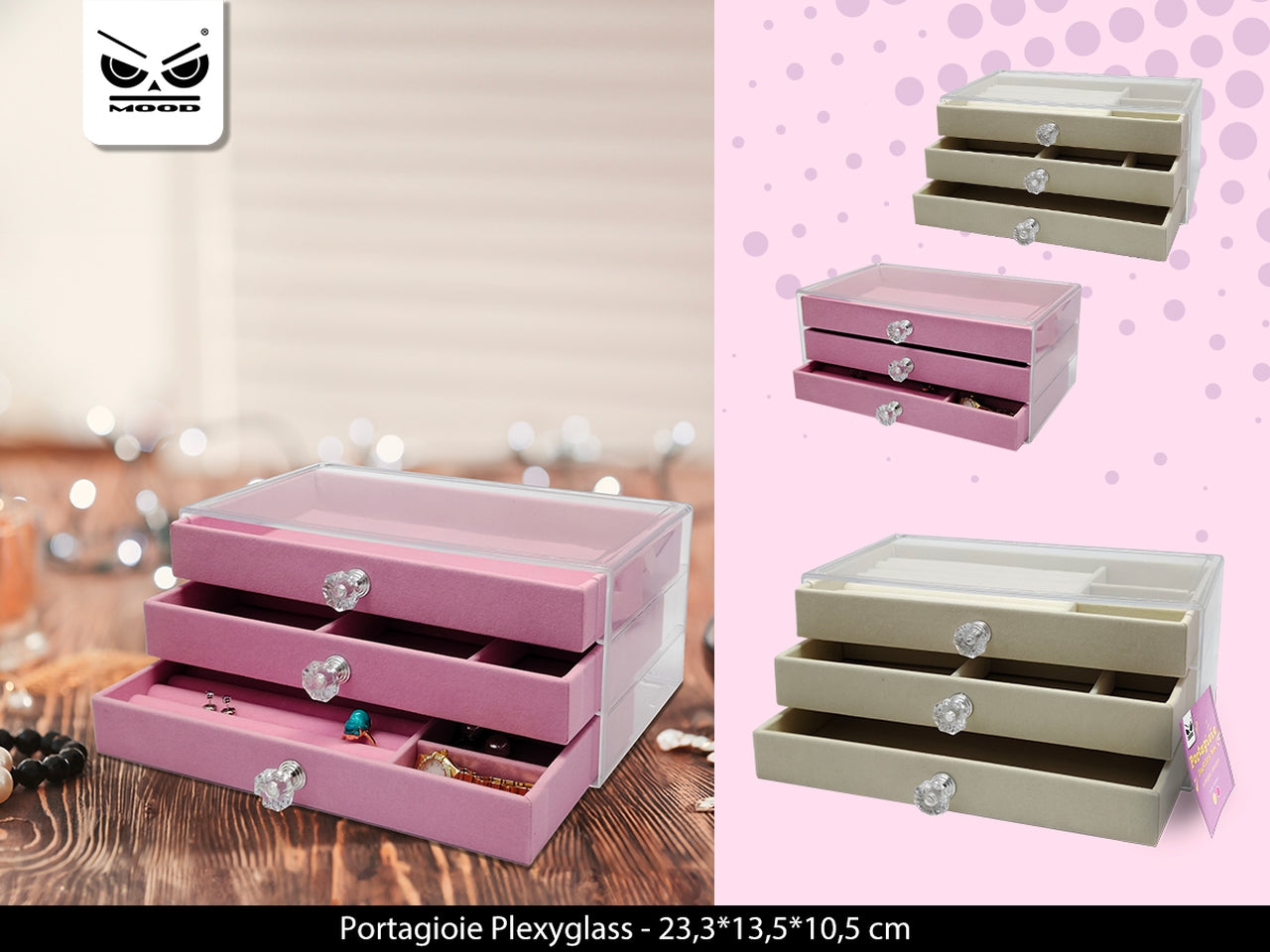 Portagioie plexyglass