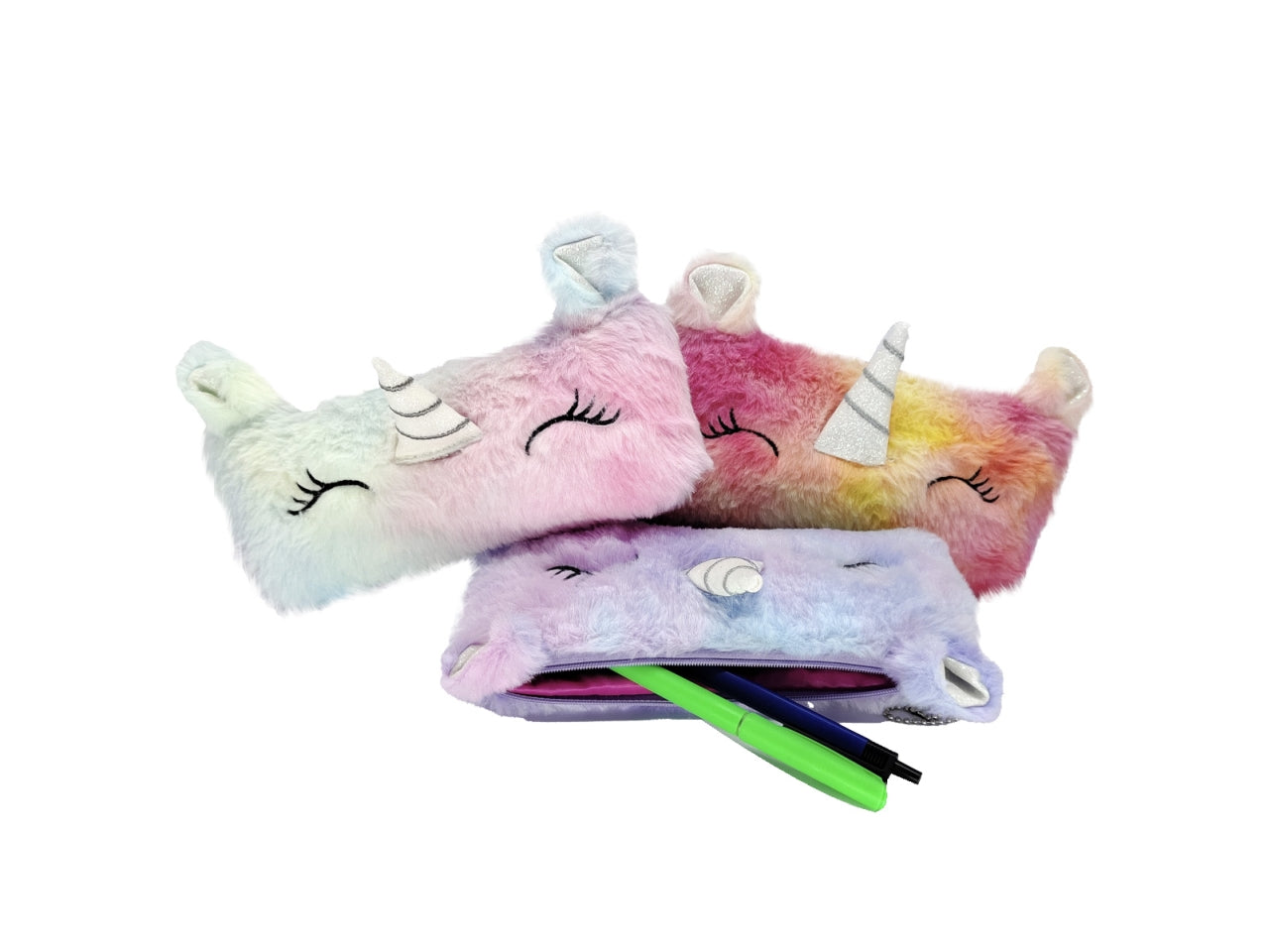 Astuccio unicorno peloso