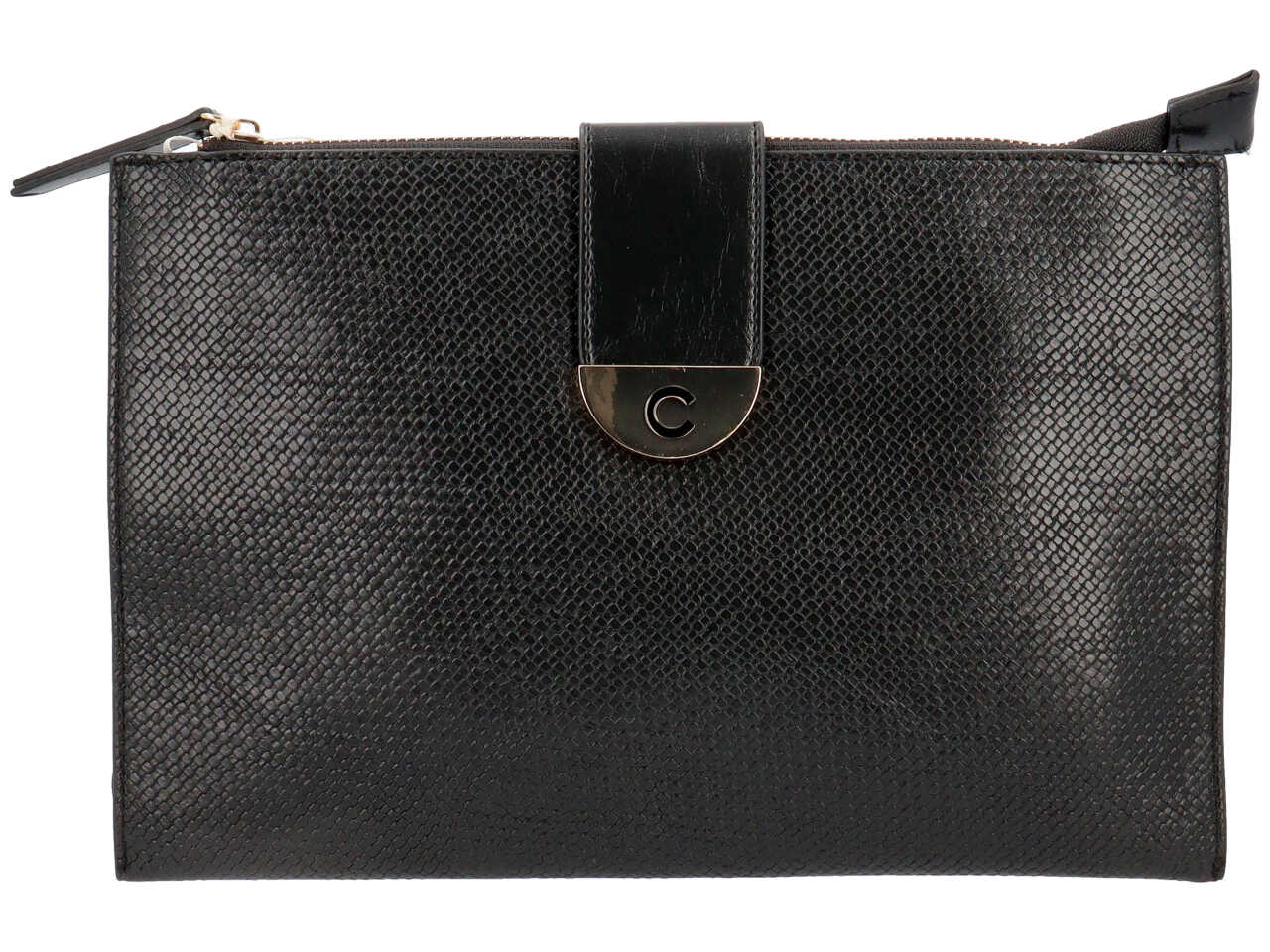 Carrera tracolla piatta donna nero cb6026