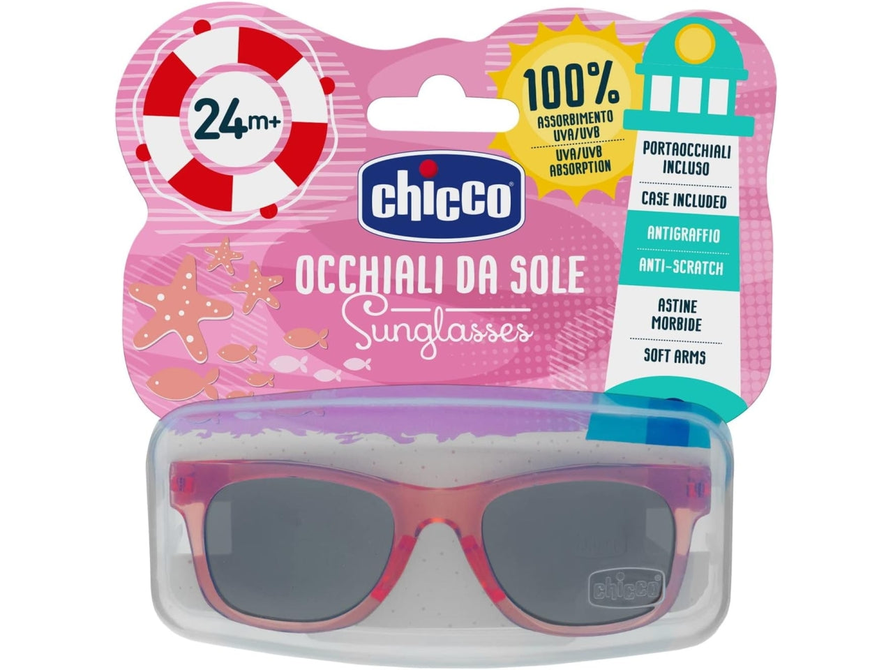 Occhiali da sole Chicco albicocca per bambine di 24+ mesi