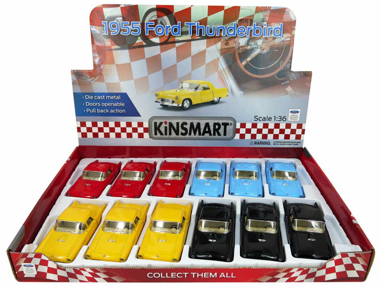Ford thunderbird 1955 die cast