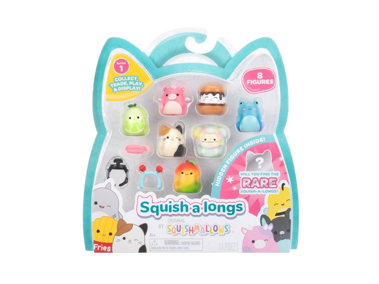 Squish a long pack 8 personaggi e 2 accessori | Rei Toys