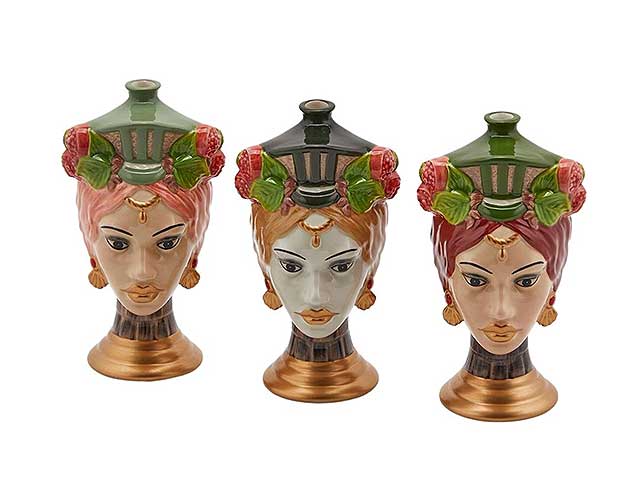 L.sicily vaso testa di h.18cm 016836,95