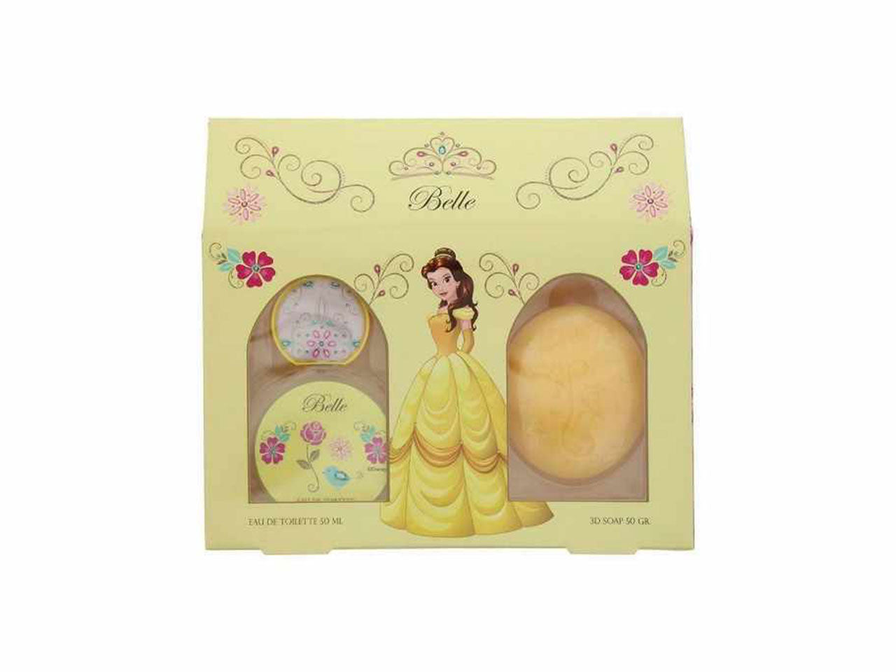 Confezione regalo disney belle contentente edt 50ml e sapone 50gr