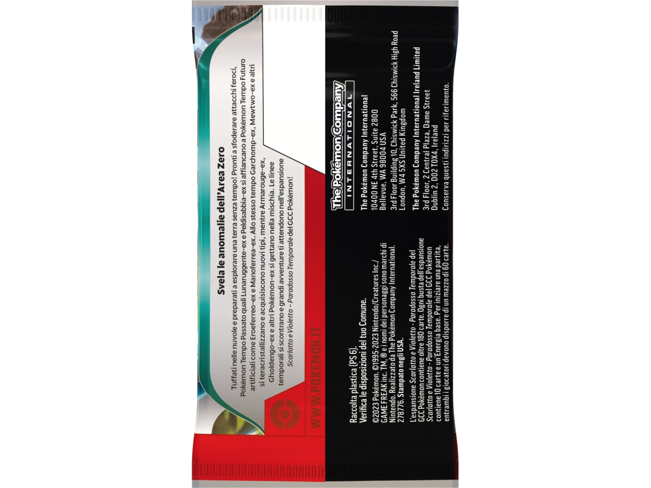 Bustina Carte Pokémon Scarlatto E Violetto Paradosso Temporale - Game Vision