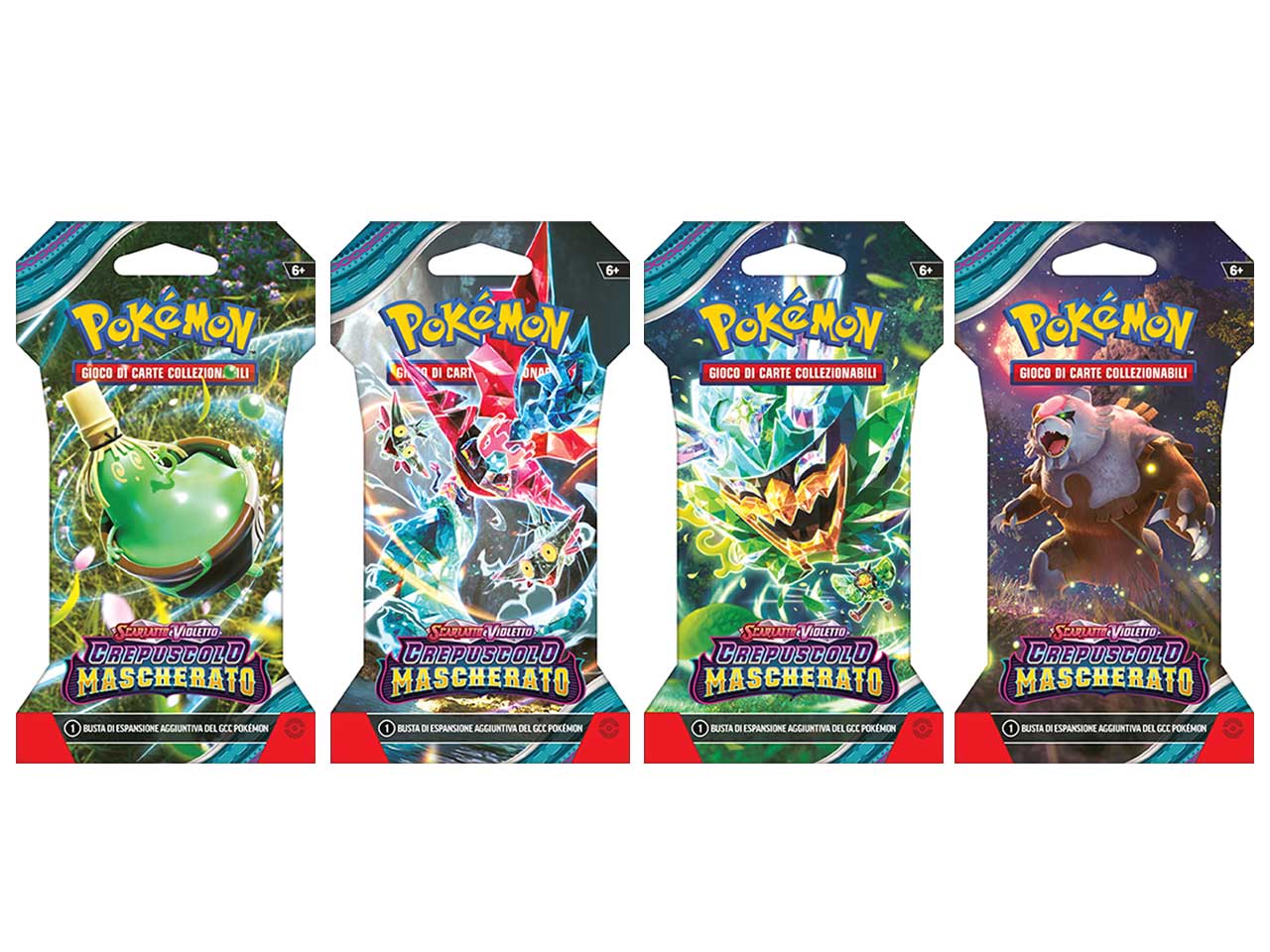 Bustina in Cartone Carte Pokémon Scarlatto e Violetto Crepuscolo Mascherato - Game Vision