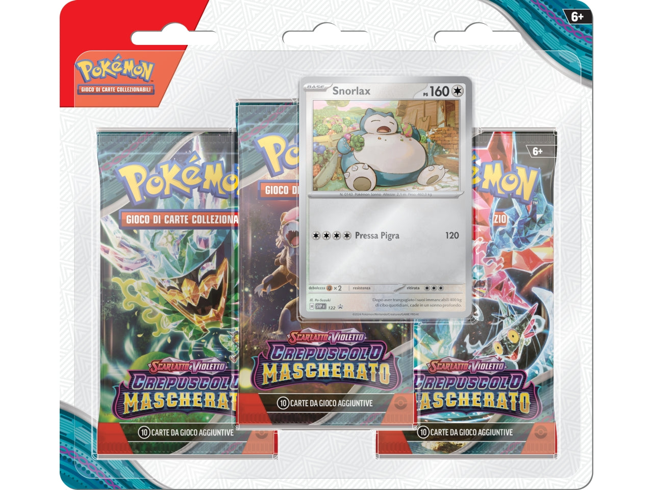 Carte Pokémon Blister Scarlatto E Violetto Crepuscolo Mascherato - Snorlax/Revavroom - Game Vision