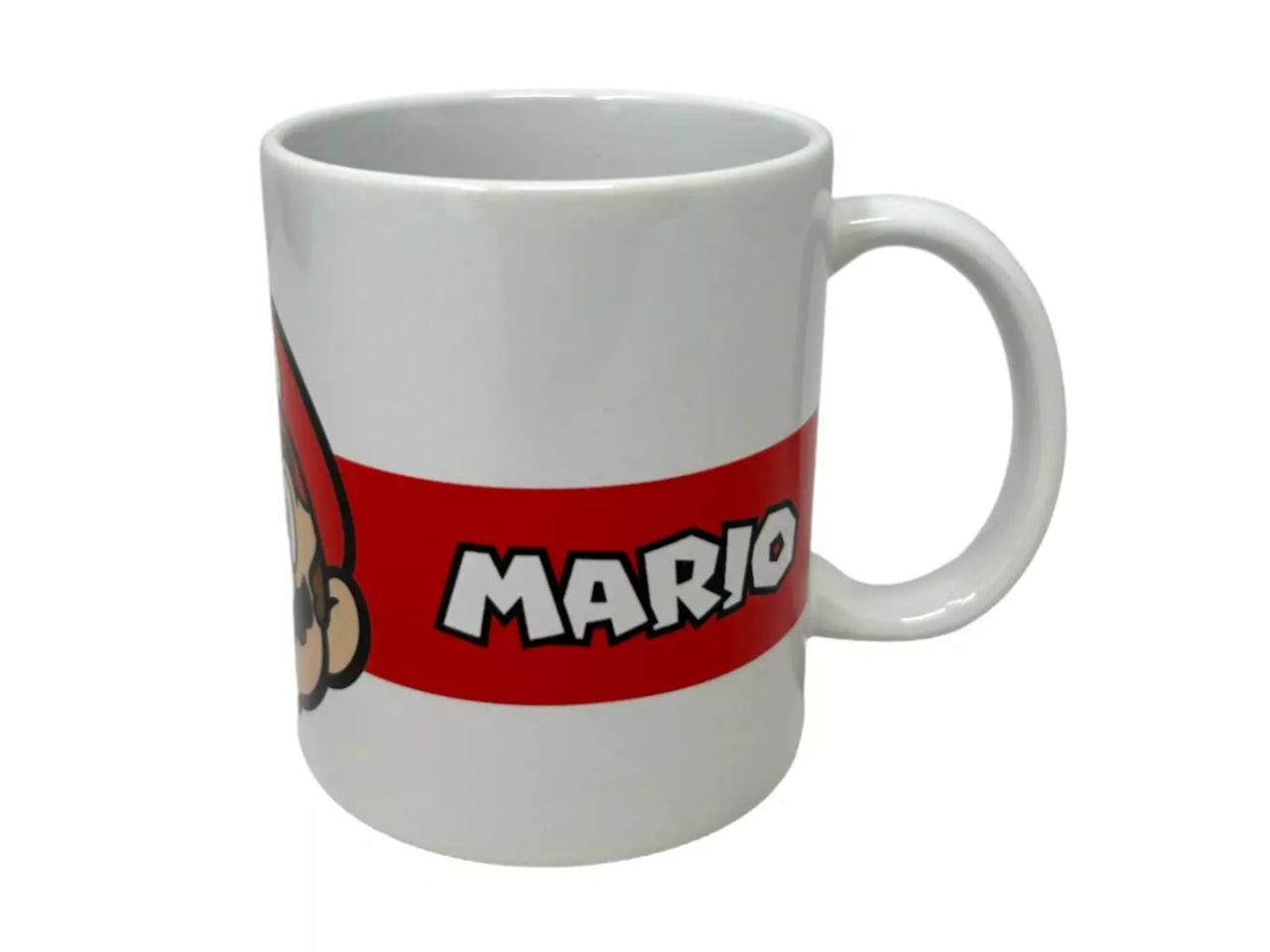 Super Mario tazza in ceramica bianco e rosso 320 ml 8x12 cm - Real Trade