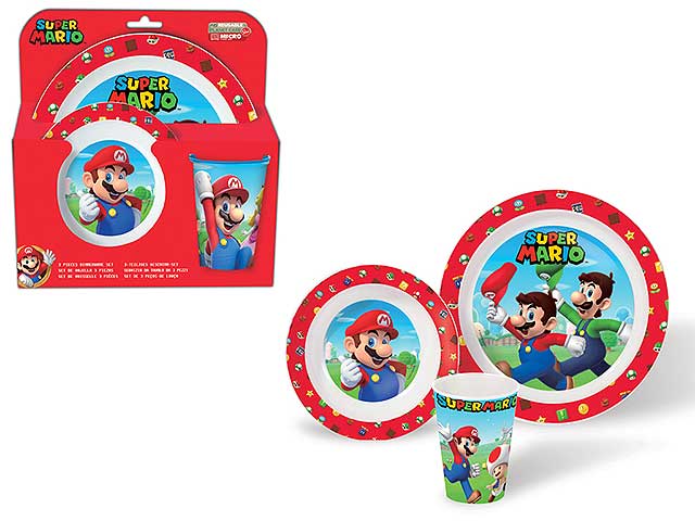 Super mario set pappa 3 pezzi st21449