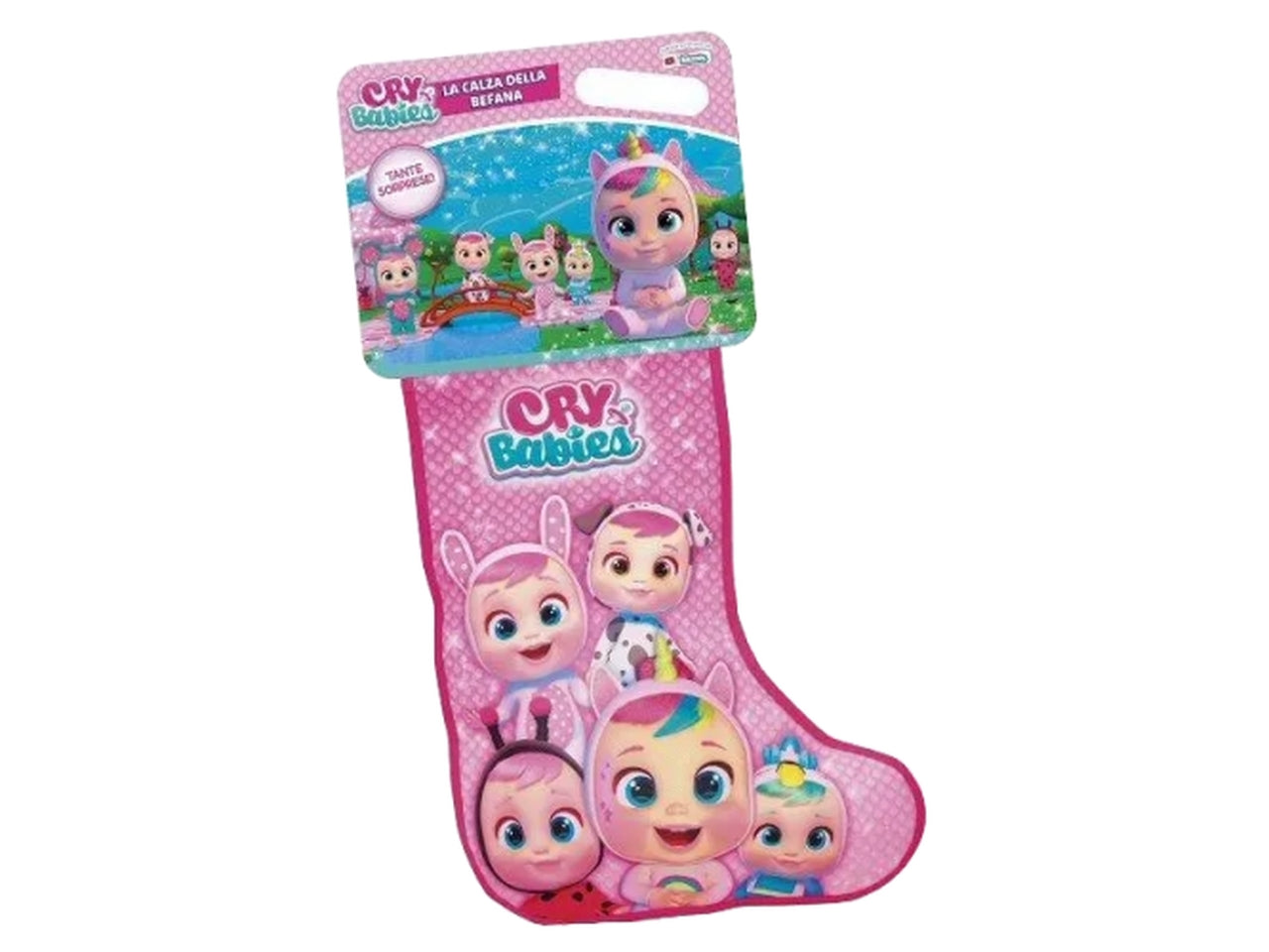 Cry Babies calza della befana con tante sorprese, per bambine da 3+ anni - Imc Toys